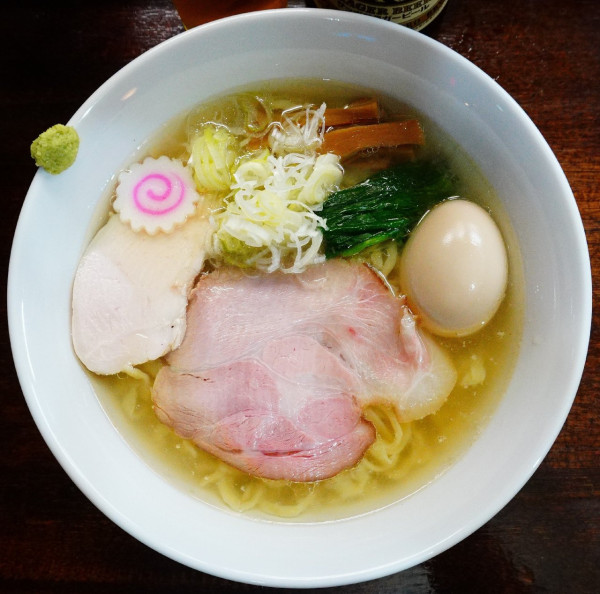 「手もみ中華そば（塩）＋味玉＋ビール中瓶」@麺処 むら井の写真