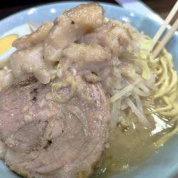 ラーメン普通・帆立旨塩（麺硬め・ちょい脂・にんにく少）