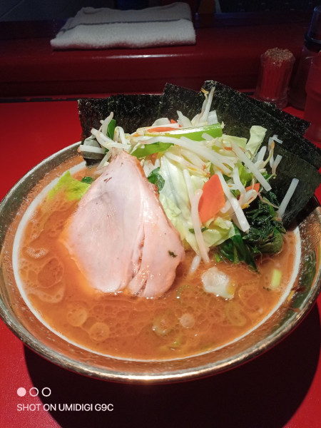 「ラーメン+海苔+野菜畑」@厚木家の写真