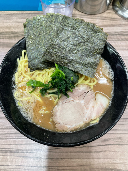 「のりラーメン　中」@家系らーめん 武蔵家 川越店の写真