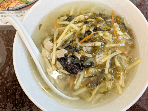 「高菜肉絲麺」@中華苑の写真