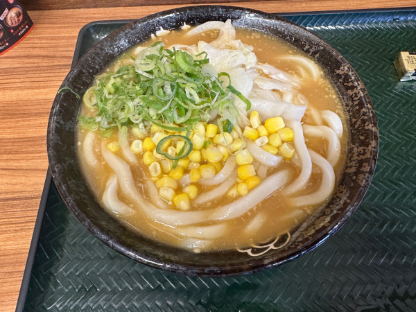 「味噌バターうどん（中盛・麺2玉）850円」@はなまるうどん 高崎店の写真