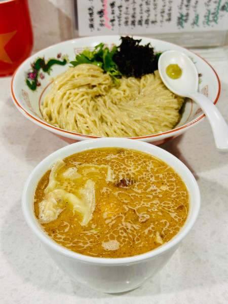 「【限定】特製牡蠣醤油つけそば(大)【2300円】」@ラーメン星印の写真