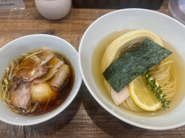 「味玉 昆布水つけ麺 醤油 大盛」@3931WORKS.の写真