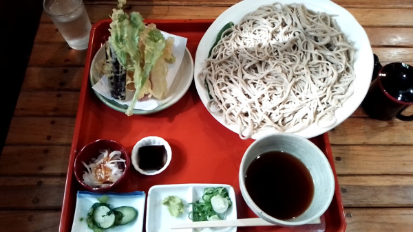 「もり天そば」@手打ちそば 高砂やの写真