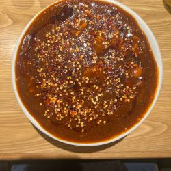 【限定】ピリ辛濃厚海老餡掛けラーメン