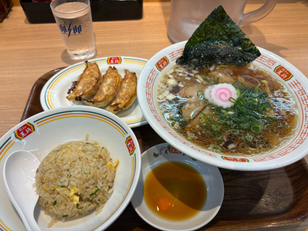 「忘れられない中華そばセット1290円」@餃子の王将 水戸さくら通り店の写真