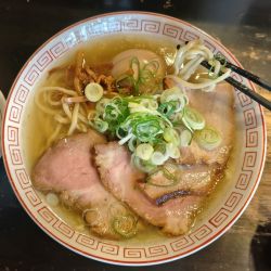 （得）朝ラー（1200円）、小めし（100円）