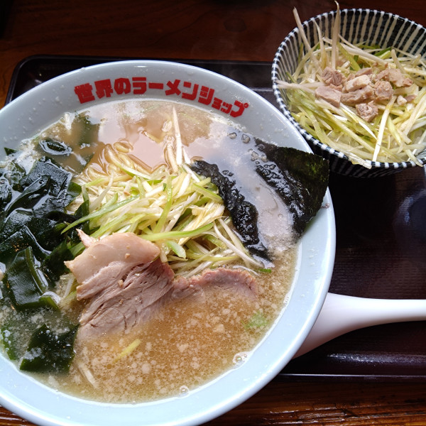 「松雪セットA1250円」@世界のラーメンショップ 松雪の写真