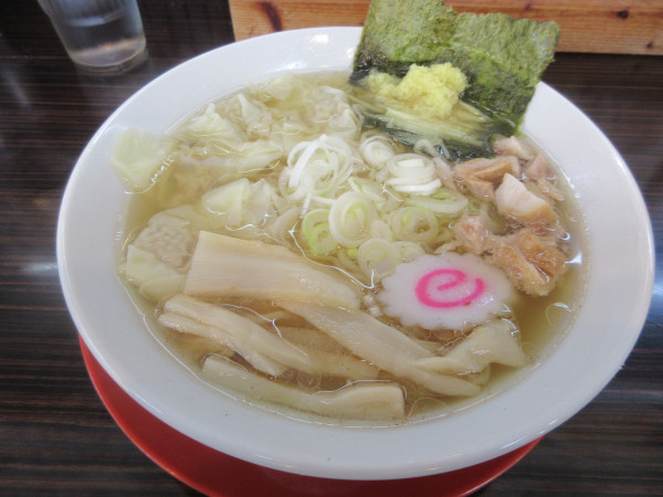 「しょうがらーめん（９２０円）＋ワンタン３００円」@餃子とらーめん専門店 中村屋 荒川沖店の写真