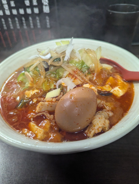 「五目麻婆麺+麺特大+野菜大盛」@元祖旨辛系タンメン 荒木屋の写真