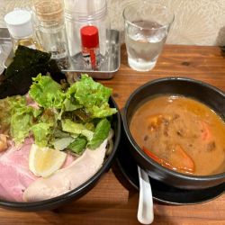 海老とトマトつけ麺