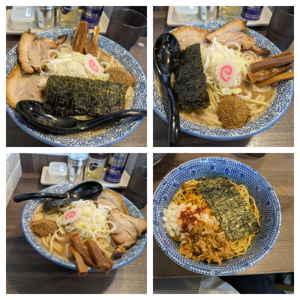 「濃厚狼煙らーめん大盛り➕和え玉(カレー)」@狼煙 〜NOROSHI〜の写真