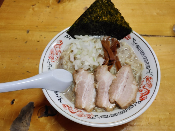 「背脂煮干中華 和え玉 900+300円」@福島屋の写真