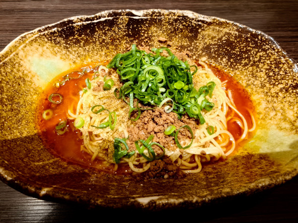 「汁なし担担麺4辛（並盛り）」@中華そば くにまつ 本店の写真