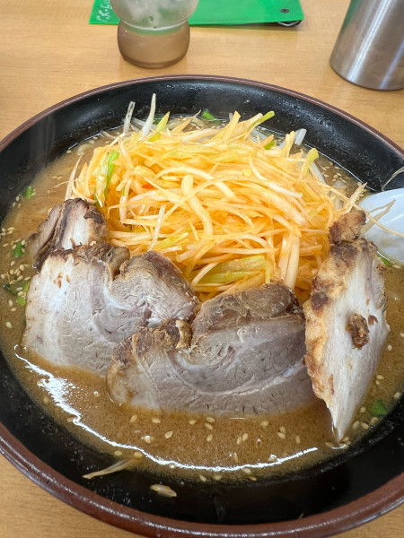 「ネギ味噌チャーシュー」@くるまやラーメン 館山北条店の写真