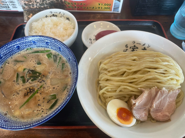 「ジャンガラつけ麺＋半ライス」@ラーメンちば宝来の写真