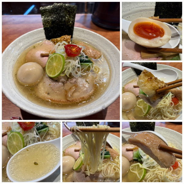 「特上塩らぁ麺2000円 ハイボール550円」@麺屋 さくら井の写真