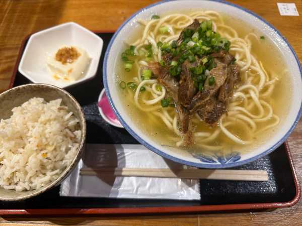 「ソーキそば大セット」@みやら製麺の写真