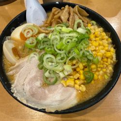 味たま味噌ラーメン　メンマコーントッピング