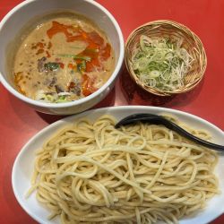坦々つけ麺950円+大盛150円+ネギ160円