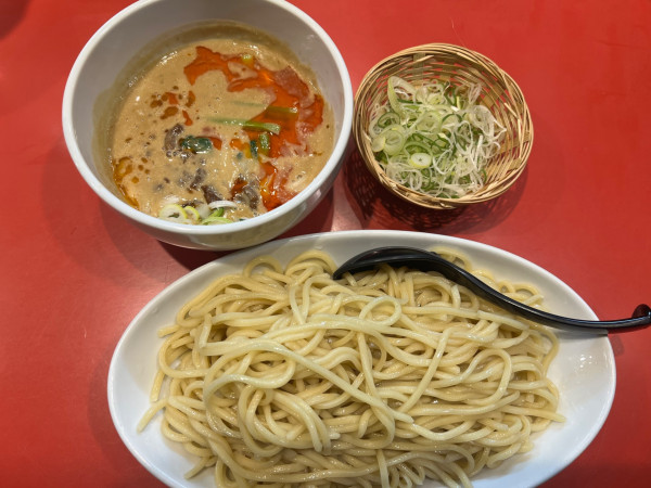 「坦々つけ麺950円+大盛150円+ネギ160円」@つけめん工房 浅草製麺所の写真
