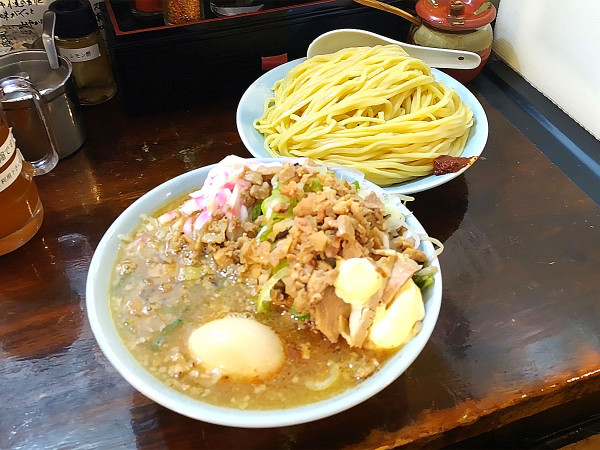 「味玉肉野菜清湯つけ麺（特盛）」@つけ麺 紅葉の写真