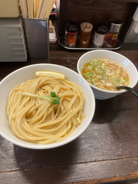 「鶏白湯つけそば・大盛り（１１２０円）」@つけ麺 一心の写真