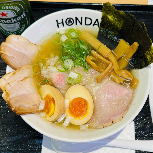 「特製貝出汁塩らぁめん」@本田麺業 羽田空港第1ターミナル店の写真