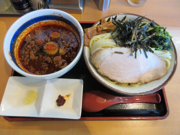 「限定　濃い目の辛つけそば（１０００円）」@佐貫大勝軒ゆうの写真