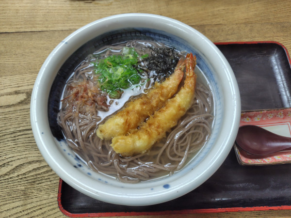 「天ぷらそば1050円」@吾妻そばの写真