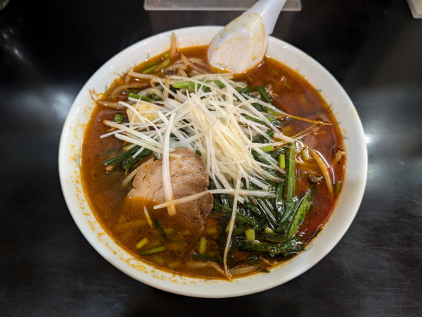「スタミナ辛口麺」@ラーメン 竹の写真