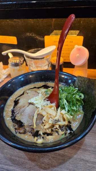 「レンゲが立つラーメン」@特製ラーメンはせがわの写真