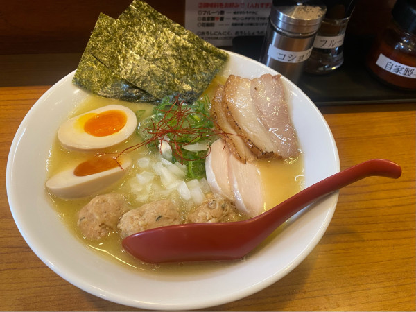 「特製濃厚鶏塩ラーメン1,200円」@ラーメン屋 コカトリスの写真