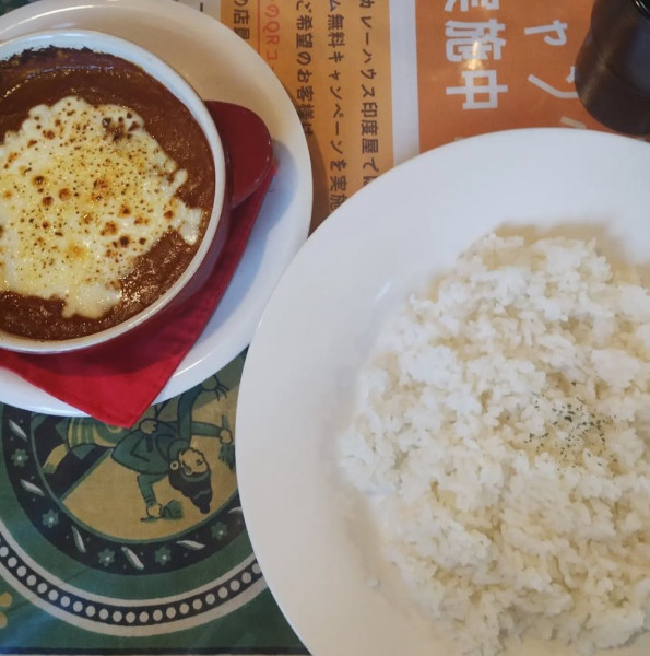 「ミート焼きチーズカレー」@印度屋の写真