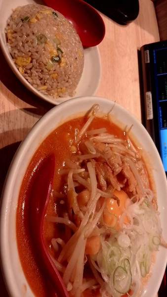 「キムチ納豆　ミニチャーハン」@柳家 総本店の写真