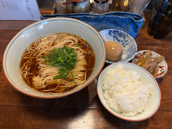 「出汁醤油そば定食＋味玉」@出汁醤油そば山本の写真