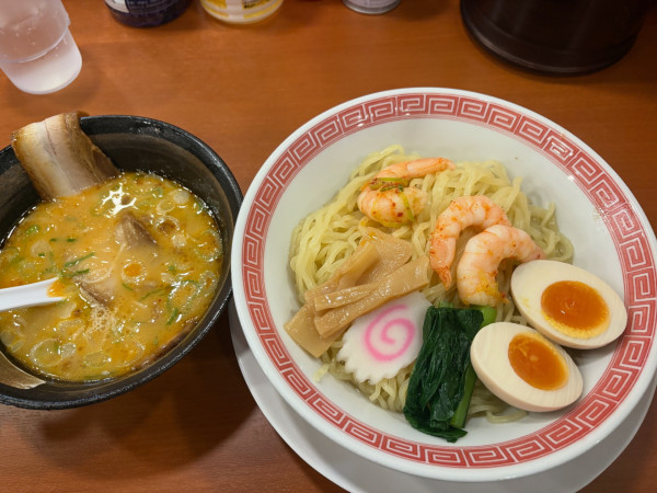 「エビ味噌つけめん」@野菜らーめん 幸楽苑 青梅店の写真