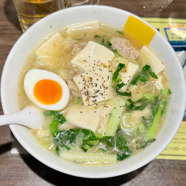 「豆腐らー麺」@塩生姜らー麺専門店MANNISHの写真