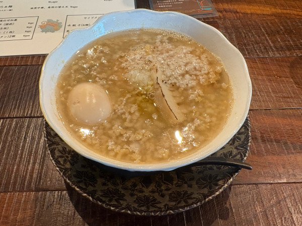 「黒中華　煮卵」@古民家ヌードゥル黒揚羽森住の写真