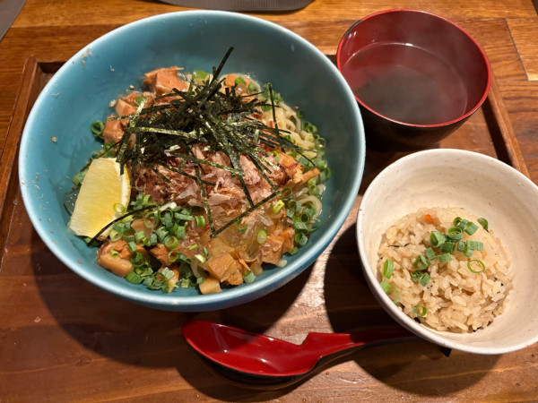 「特製冷やしジュレダレぶっかけまぜそば(生麺)」@Okinawa Soba EIBUNの写真