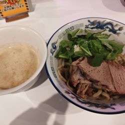 （限定）キノコのポタージュつけ麺（S）980円（あつもり）