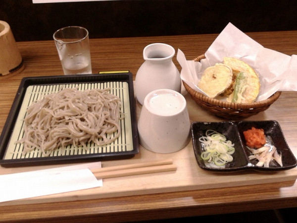 「天ざる並盛(1000円)」@そば道場の写真