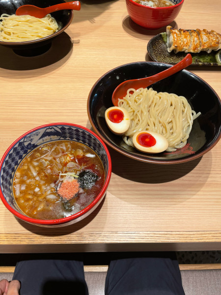 「濃厚海老つけ麺+味玉」@つけ麺専門店 三田製麺所 国分寺並木店の写真