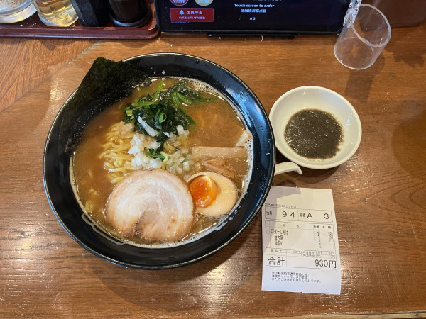 「煮干し中華そば830円麺大盛り100円」@壱鵠堂 高田店の写真