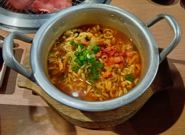 「辛ラーメン キムチ」@焼肉きんぐ 水戸姫子店の写真