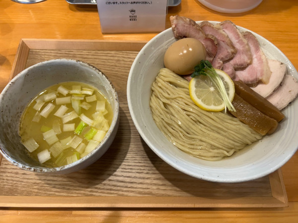 「特製昆布水つけ麺　塩　1430円」@HARE tokidoki MUGIの写真