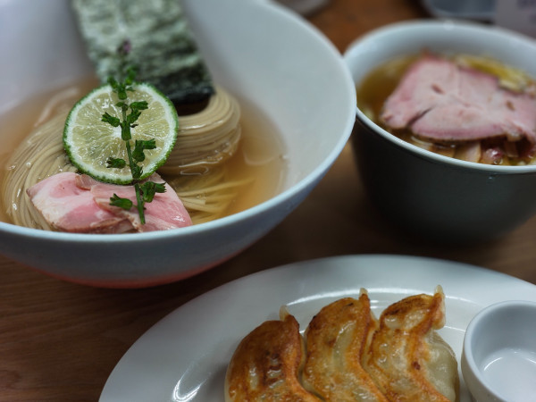 「特製昆布水つけ麺（並）（餃子3個）」@YOKOKURA STOREHOUSEの写真