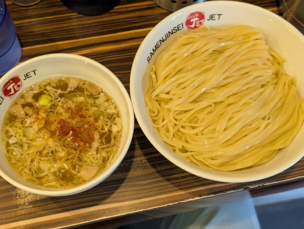 「限定塩つけ麺」@ラーメン人生 JET 福島本店の写真