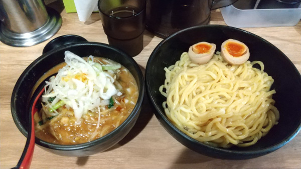 「味噌つけ麺+味玉」@麺処 花田 上野店の写真